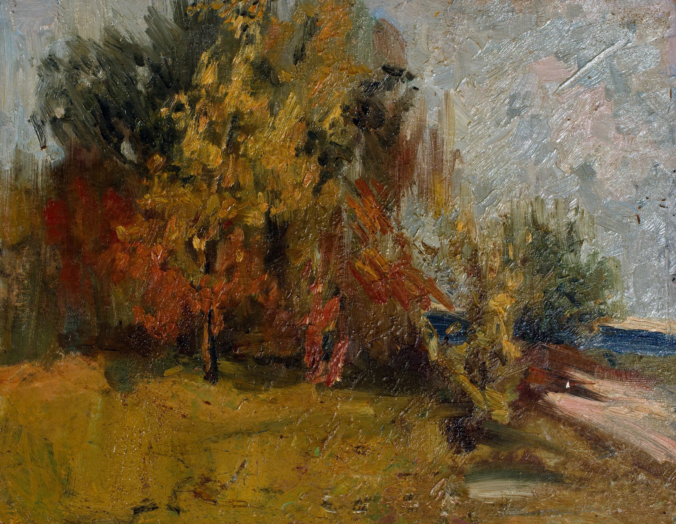 Autumn near the Dnieper River